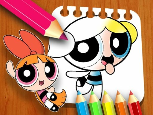 casual game:The Powerpuff Girls Coloring Book